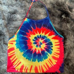 TIE DYE HALTER TOP